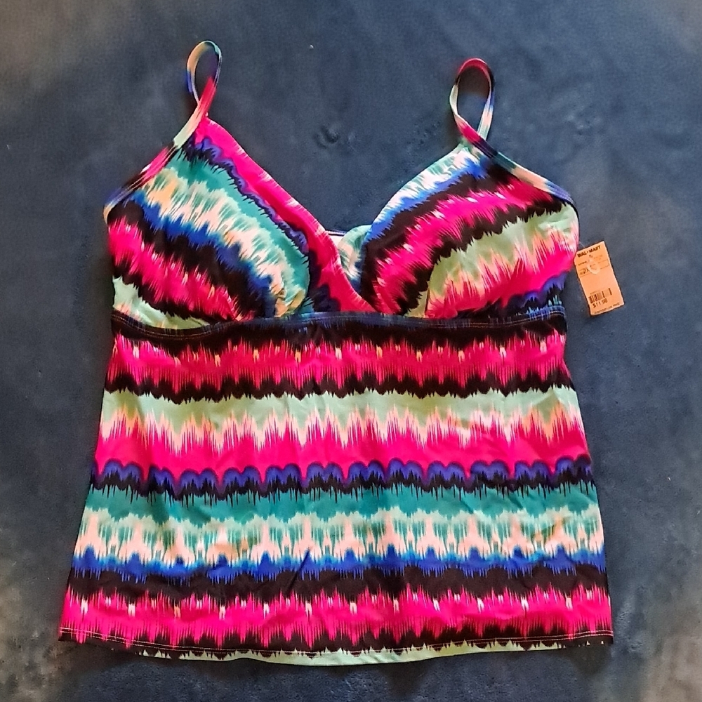 Catalina Multicolor Women's Tankini Swim Top